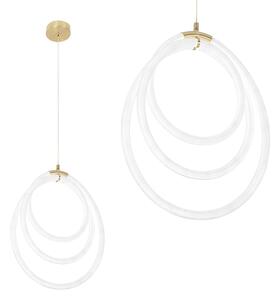 Toolight Dizajnové LED osvetlenie Circle G016-CP zlaté