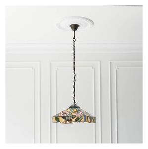 Endon 64385 - Luster na reťazi Tiffany WILLOW 1xE27/60W/230V priemer 35 cm