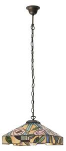 Endon 64385 - Luster na reťazi Tiffany WILLOW 1xE27/60W/230V priemer 35 cm