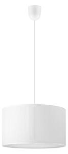 Luster na lanku SIRJA PLISADO 1xE27/15W/230V pr. 35 cm biela