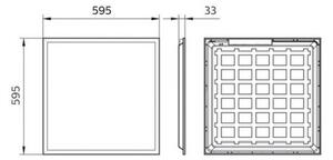 Philips Pila - LED Podhľadový panel LED/40W/230V 60x60 cm UGR<22