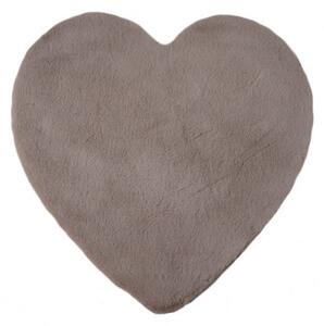 Detský koberec Caty srdce, hnedý