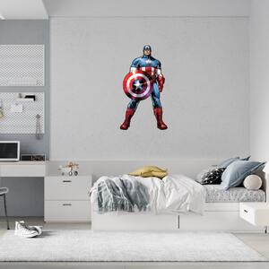 Samolepka na stenu "Captain America" 40x70cm