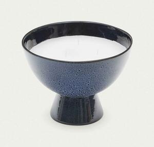 SAPIRA ROUND keramická sviečka Modrá