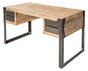 Stôl Factory 135 cm akáciový teak šedý