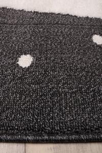Detský koberec Skandi Kids A1098A antracitový / krémový