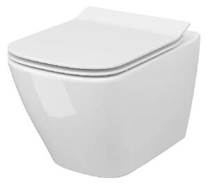 Cersanit City - Závesné WC s doskou SoftClose, CleanOn, biela S701-405