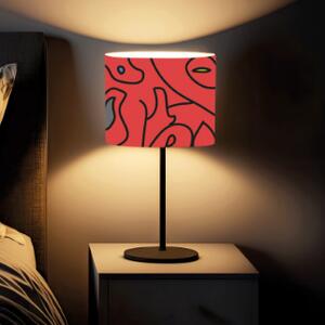 Nočná lampa do spálne Red Abstract