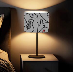 Lampa na nočný stolík Grey Abstract