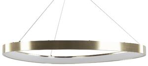 Závesná lampa zlatá kovová integrované LED svetlo moderný okrúhly dizajn elegantné osvetlenie