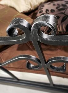 IRON-ART ALTEA - pôvabná kovová posteľ, kov + drevo