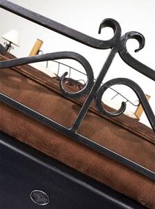 IRON-ART ALTEA - pôvabná kovová posteľ, kov + drevo