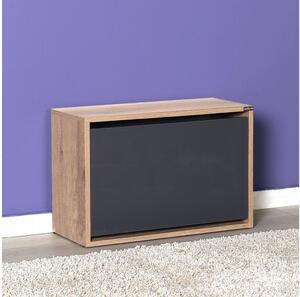 Adore Furniture Skrinka na topánky 42x60 cm hnedá/antracit AD0114 + záruka 3 roky zadarmo