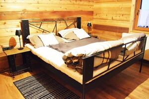 IRON-ART VALENCIA kanape - industriálna, loftová, dizajnová, kovová posteľ