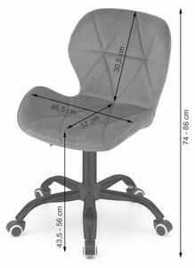 Kancelárska stolička NOTO granátová - zamat