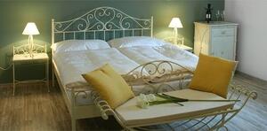 IRON-ART MALAGA - romantická kovová posteľ 90 x 200 cm
