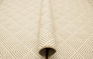 Šnúrkový obojstranný koberec Brussels 205740/10610 béžový / krémový
