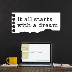 DUBLEZ | Motivačná tabuľka pre deti - It all starts with a dream