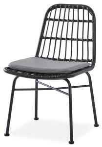 Jedálenská stolička SCK-401 čierna/sivá