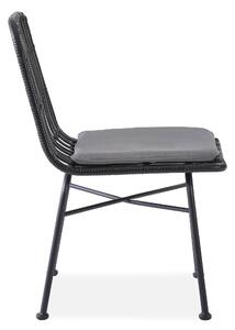 Jedálenská stolička SCK-401 čierna/sivá
