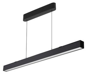 Čierne lineárne závesné LED svietidlo 40W CCT Premium – LED lustre a svietidlá > LED lustre
