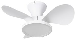 Stropný ventilátor so svetlom biely syntetický materiál diaľkové ovládanie moderný škandinávsky štýl obývacia izba