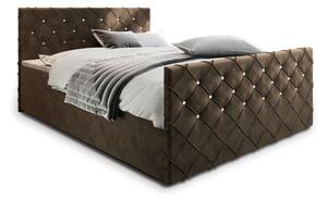 Čalúnená posteľ boxspring MANDI, 180x200, magic velvet 2205