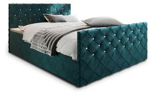 Čalúnená posteľ boxspring MANDI, 180x200, magic velvet 2221