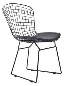 Jedálenská stolička INDUSTRIAL čierna ALL 850085