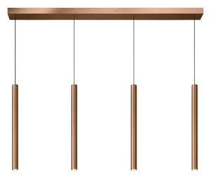 Lucide 74403/04/97 závesné LED svietidlo Lorenz hrdzavo hnedé, 4x4W, 3000K, 120cm