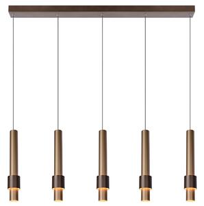 Lucide 24402/30/96 závesné LED svietidlo Margary kávové, 5x4, 2W, 2700K, 101cm