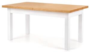 Jedálenský stôl LIUNORDU dub medový/biela