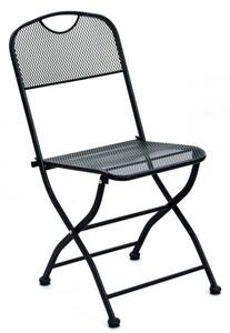 Záhradná kovová skladacia stolička ZWMC-45