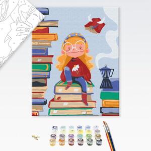 Maľovanie podľa čísiel pre deti knihomoľka