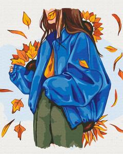 Maľovanie podľa čísiel jesenný outfit