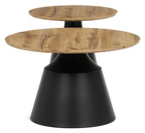 Set dvoch konferenčných stolíkov CT-F4150 ART dub artisan / čierny