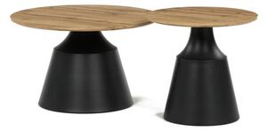 Set dvoch konferenčných stolíkov CT-F4150 ART dub artisan / čierny