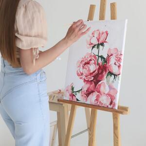 Maľovanie podľa čísiel kvety pivoniek