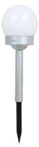 Solárna lampa GLOBEA strieborná