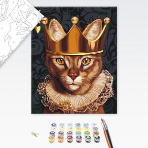 Maľovanie podľa čísiel kráľovská mačka