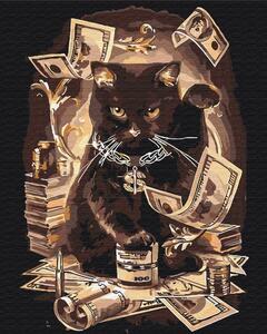 Maľovanie podľa čísiel mačka milionárka