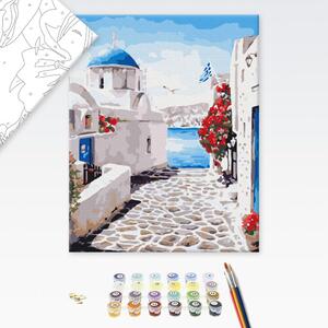 Maľovanie podľa čísiel romantické Santorini