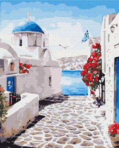Maľovanie podľa čísiel romantické Santorini