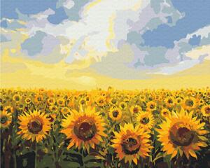 Maľovanie podľa čísiel kvety slnečníc