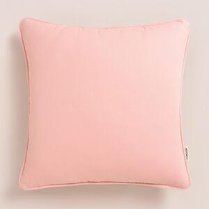 Elegantná obliečka na vankúš v púdrovo ružovej farbe 40 x 40 cm Ružová