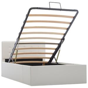 Hydraulický posteľný rám+úložný priestor, umelá koža 90x200 cm