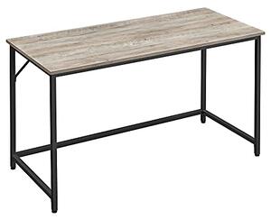 VASAGLE Písací stôl - čierna / biela - 140x75x60 cm