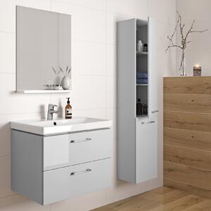 Kúpeľňová skrinka s umývadlom CERSANIT - SET 968 LARA CITY 50 - ŠEDÁ DSM (S801-215-DSM)