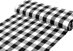 Biante Bavlnený štvorcový obrus Olivia OL-004 Čierno-biela kocka veľká 40x40 cm