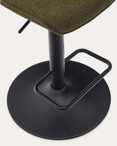 ZENDA BLACK barová stolička Zelená